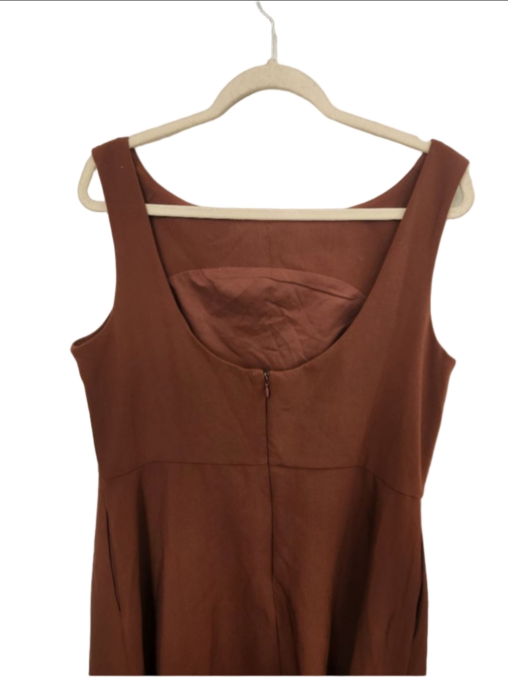 A New Day Brown Sleeveless Midi Dress XL - Picture 6 of 6